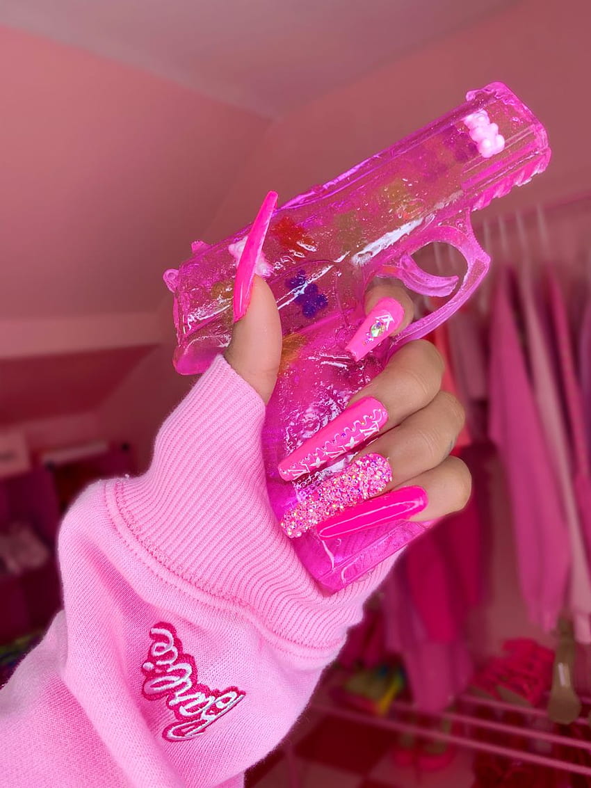 SET UNGHIE ROSA DESIGNER. Glitter rosa, Estetica tumblr rosa, Girly rosa, Gangsta rosa Sfondo del telefono HD