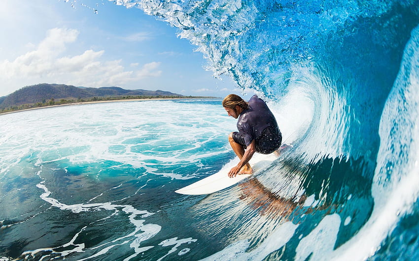 Surfer Wave Adrenalin und Stock HD-Hintergrundbild