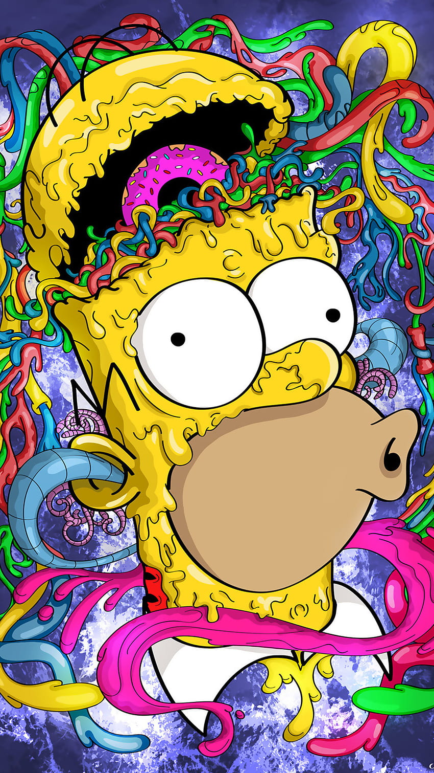 Lit bart deals simpson wallpaper