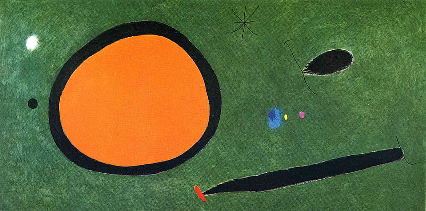 Art of the Day: Joan Miró, People at Night, Guided by, Joan Miro HD wallpaper