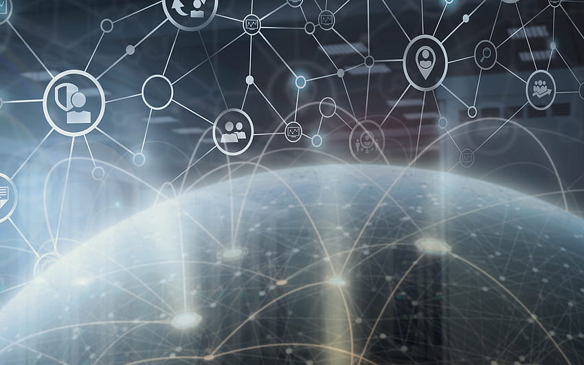 Global Network Concepts, Digital Technology Background - - HD wallpaper
