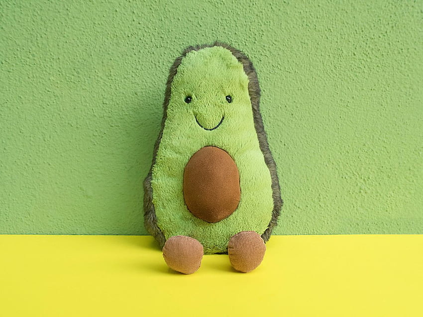 toy, teddy, avocado, cute, green standard 4:3 background, Cute Plushie HD wallpaper