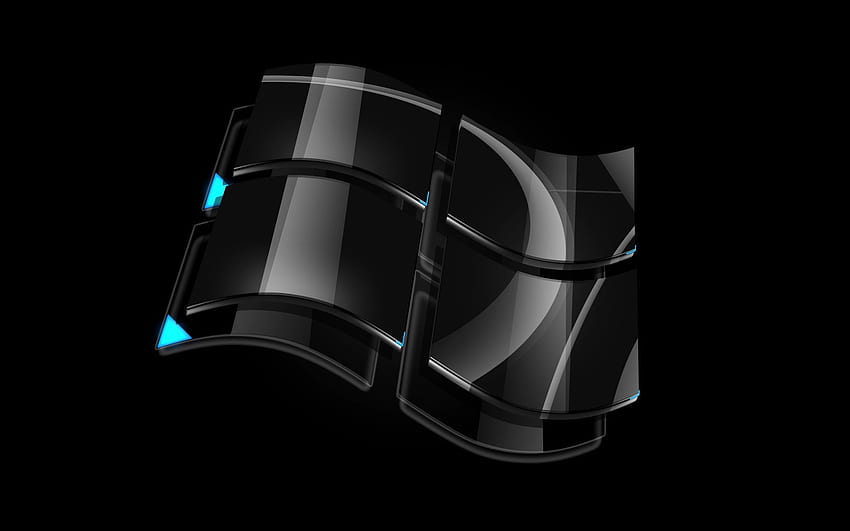 Лого на тъмно стъкло на Windows HD тапет