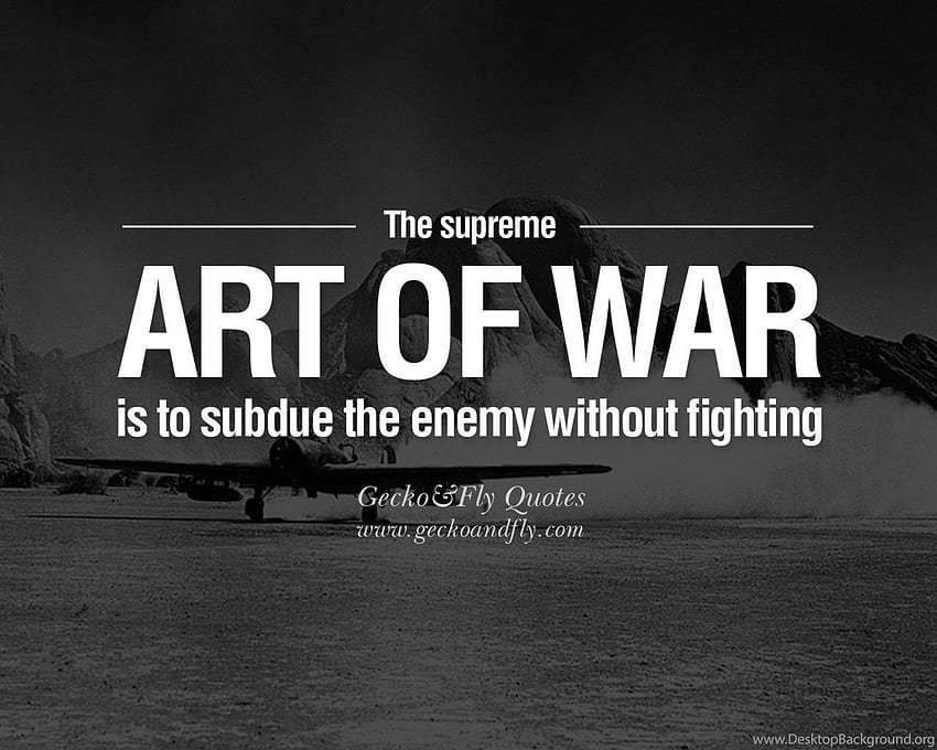 정치, 비즈니스 및 스포츠 배경에 대한 Sun Tzu Art of War의 인용문 HD 월페이퍼