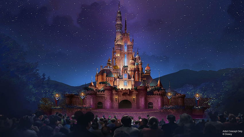 Hong Kong Disneyland Dönüşümü, Castle of Magical Dreams, Coaster'lı Yeni 'Frozen' Alanı, Frozen Ever After Attraction'ı içerir. Disney Parkları Blogu HD duvar kağıdı