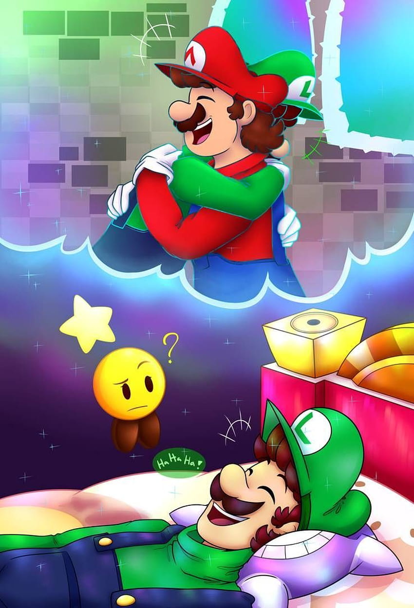 M and L- Dream Team: A Dreamy Hug by, Mario and Luigi Dream Team HD電話の ...