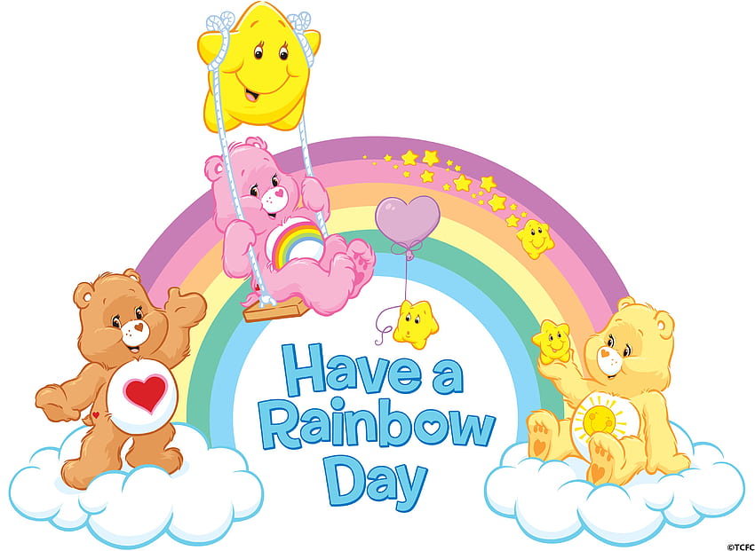 Tenha um dia de arco-íris com os Ursinhos Carinhosos! papel de parede HD