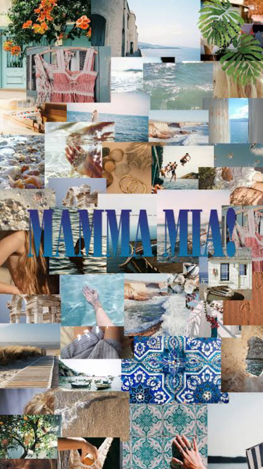MAMMA MIA!, aesthetic, aqua, blue, color, movie, MAMMAMIA, ABBA HD phone wallpaper