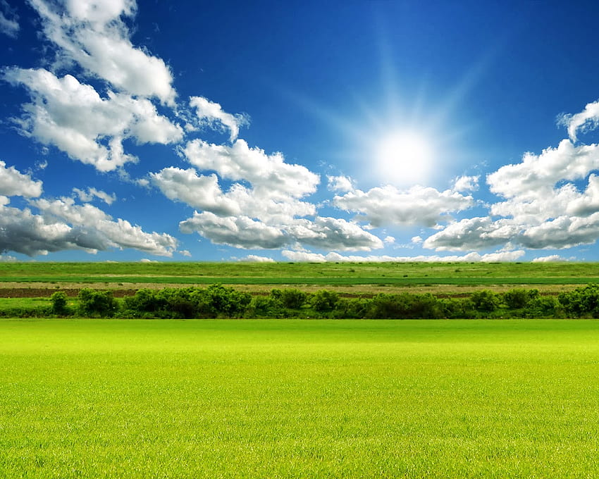 Fantastische Natur - Himmel und Bodenhintergrund -, Land und Himmel HD-Hintergrundbild