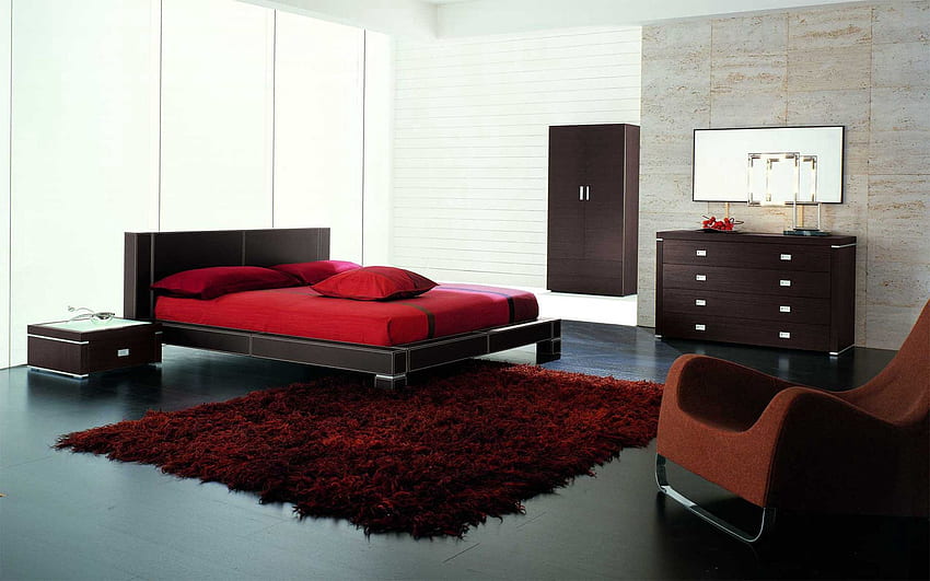 Interior, , , Design, Room, Bed, Modern, Up To Date HD wallpaper