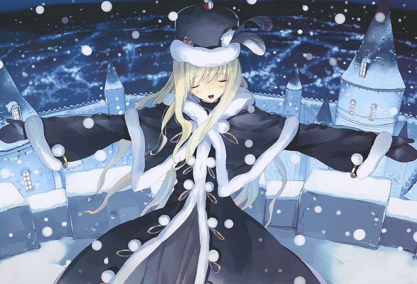 snowflake kimono girl - kawaii anime art | Anime, Anime backgrounds  wallpapers, Kawaii anime