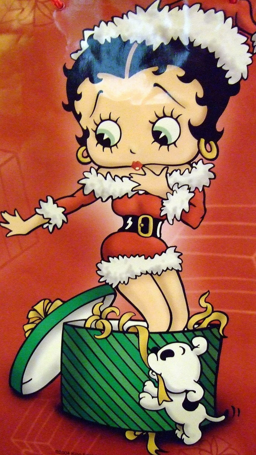 Betty Boop - , Fond de Betty Boop sur chauve-souris, Noël de Betty Boop Fond d'écran de téléphone HD