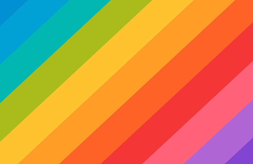 Стенопис Rainbow Stripe, цветни ивици HD тапет