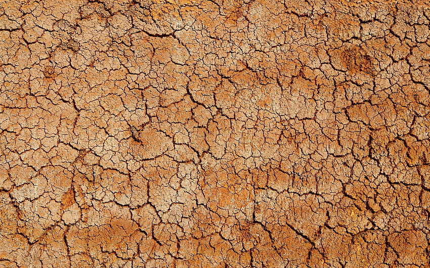 textura de argila, seca, Desert Soil papel de parede HD