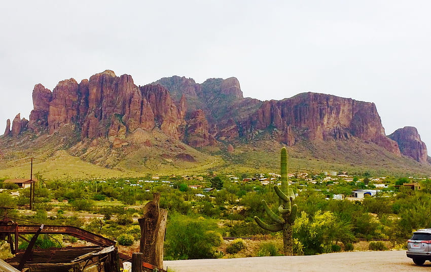 stock of Superstition Mountains HD wallpaper
