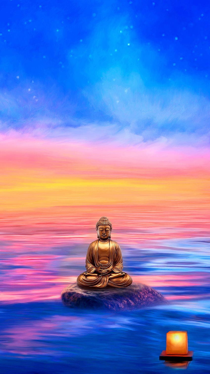 iPhone Buda, Buda azul fondo de pantalla del teléfono