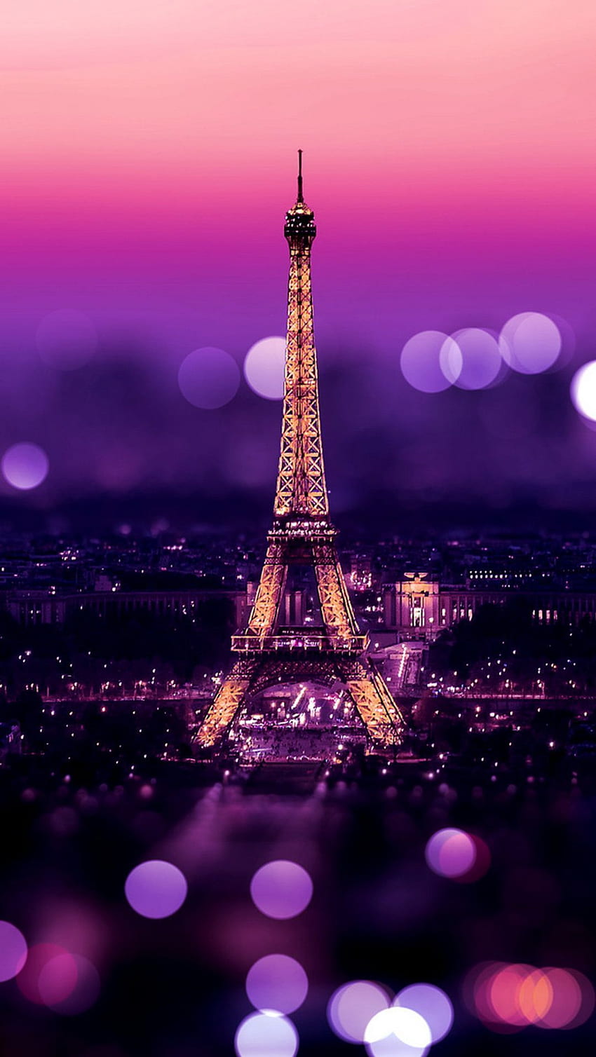 紫のパリ。 パリのiphone、パリ、フランス、パリのAndroid HD電話の壁紙