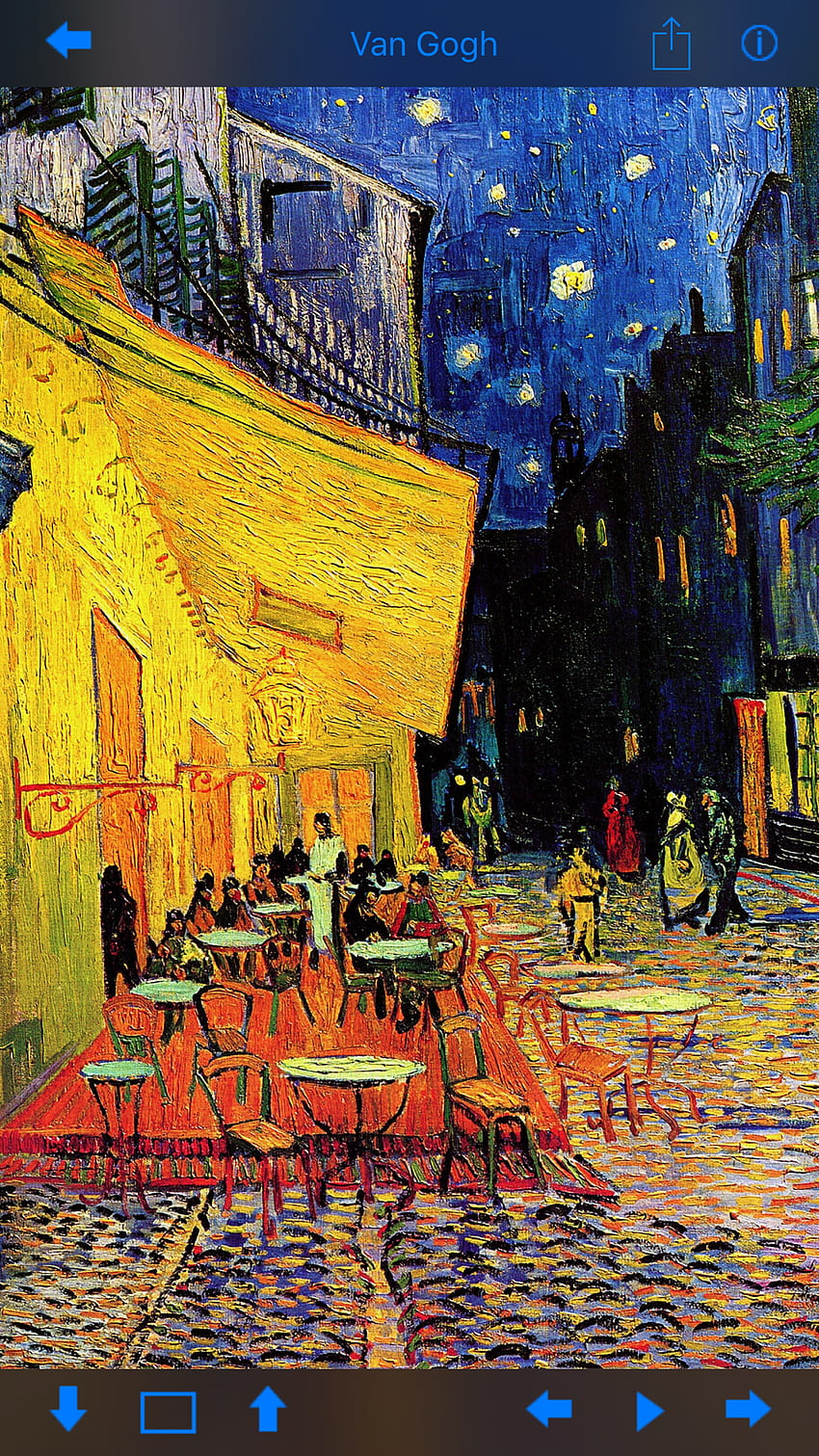 Приложение Art Van Gogh за iPhone, Портрет на Ван Гог HD тапет за телефон