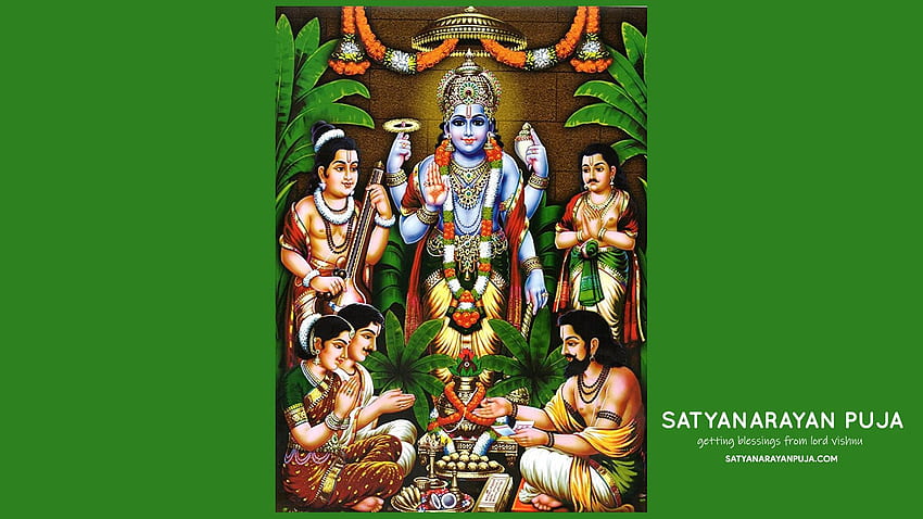 Satyanarayan Puja – सत्यनारायण पूजा वॉलपेपर, Satyanarayana HD-Hintergrundbild