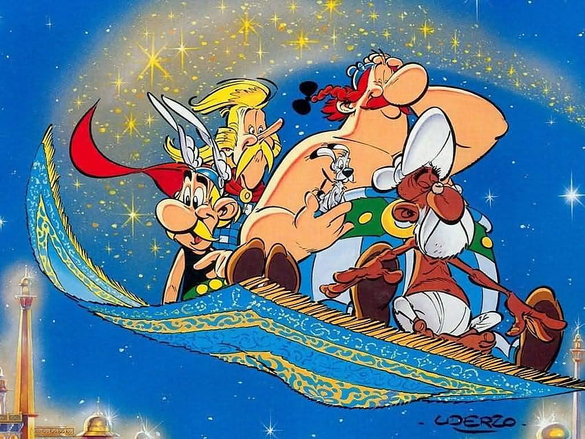 Dibujos animados: Asterix y Obelix - Alfombra voladora. Dibujos animados, dibujos animados, dibujos animados fondo de pantalla