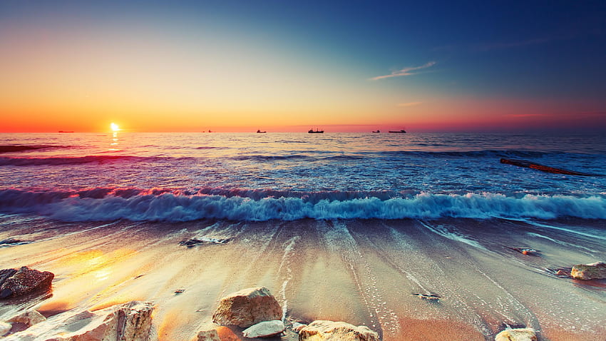 Seascape and Background HD wallpaper