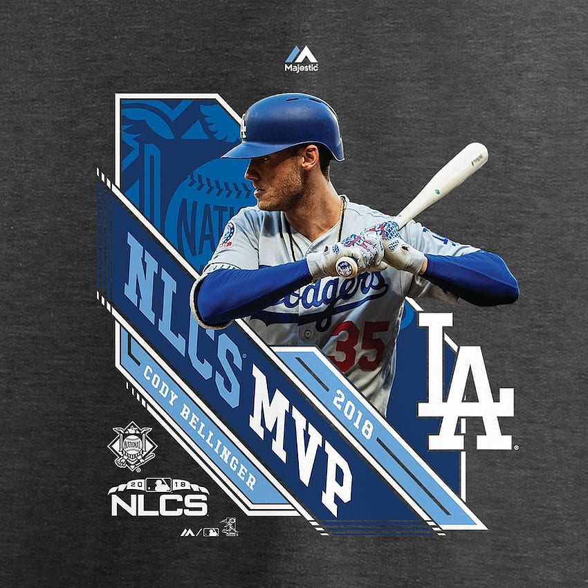 Women's Majestic Cody Bellinger Gray Los Angeles Dodgers 2018 HD phone wallpaper