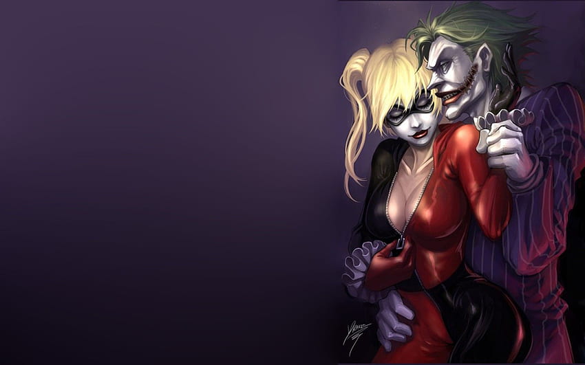 Harley Quinn and Joker beautiful full, Harley Quinn New 52 HD wallpaper
