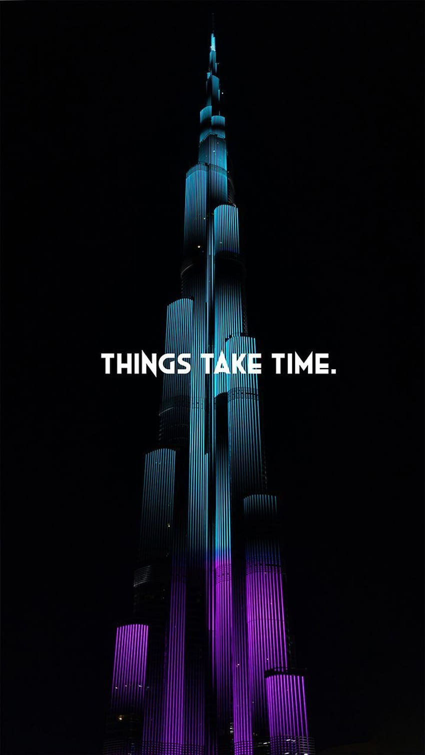 Motive Edici Sözler , Güzel Sözler - Burj Khalifa HD telefon duvar kağıdı