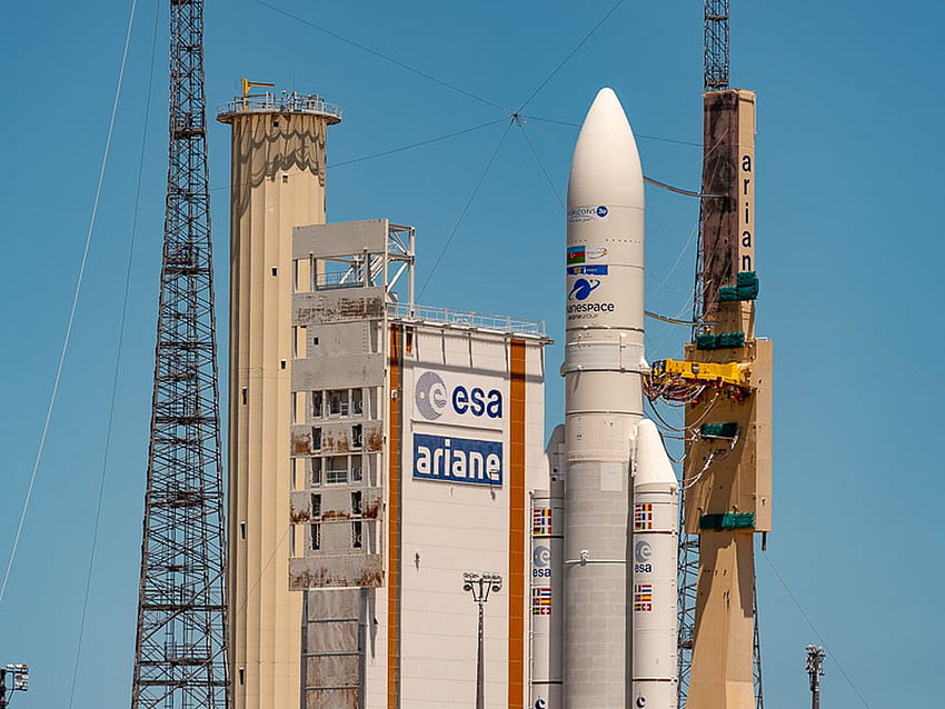 Beobachten Sie den Start der europäischen Ariane-5-Rakete zu ihrer 100. Mission ins All – The Verge HD-Hintergrundbild