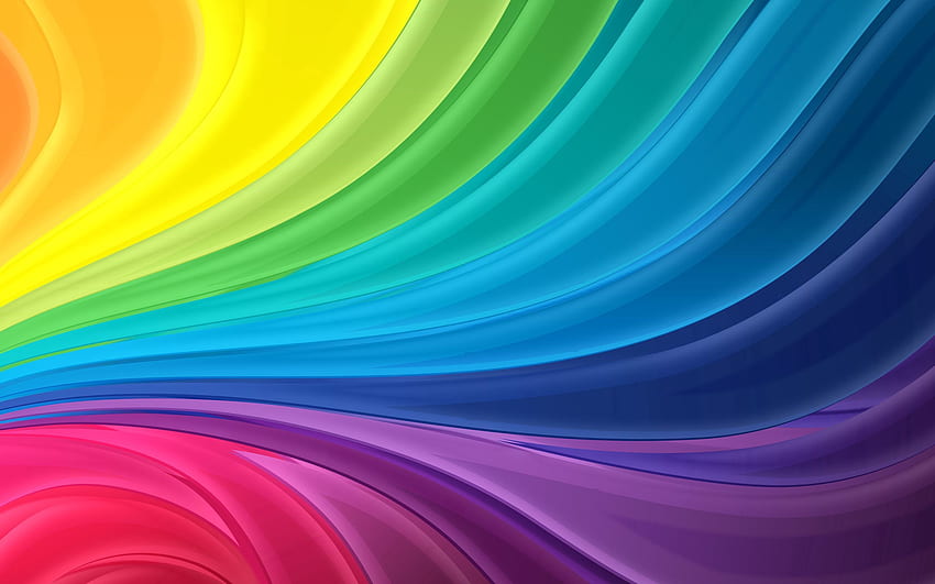 抽象的な, 虹, 輝き, 光, ライン, カラフル, カラフル, 虹色 高画質の壁紙