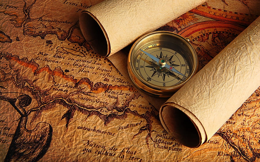 コンパスと古い地図は、モバイル、タブレットの [] を見失うことはありません。 アンティーク航海地図を探索します。 航海テーマ , 航海デザイン, 航海購入 高画質の壁紙