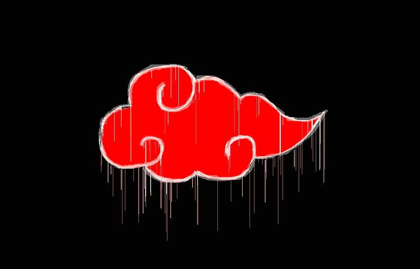 Akatsuki's cloud amoled, naruto cloud HD phone wallpaper