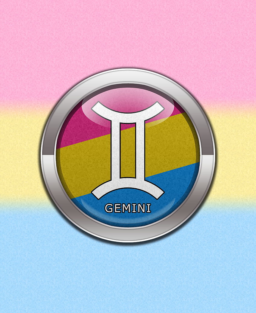 Gemini - Pansexual Pride Pansexual Pride Gemini Horoscope Symbol, Quota Gay Rainbow Flag HD phone wallpaper