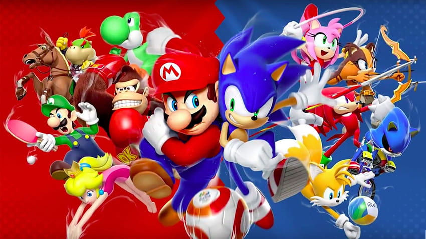 Mario & Sonic nos Jogos Olímpicos e Background, Sonic Christmas papel de parede HD