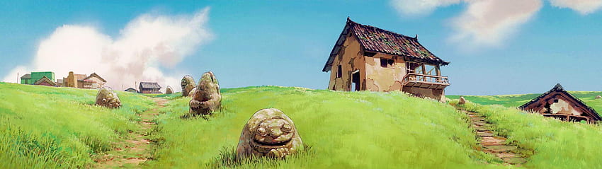 „Podwójny ekran” w wysokiej rozdzielczości Studio Ghibli!, Podwójny ekran w wysokiej rozdzielczości Tapeta HD