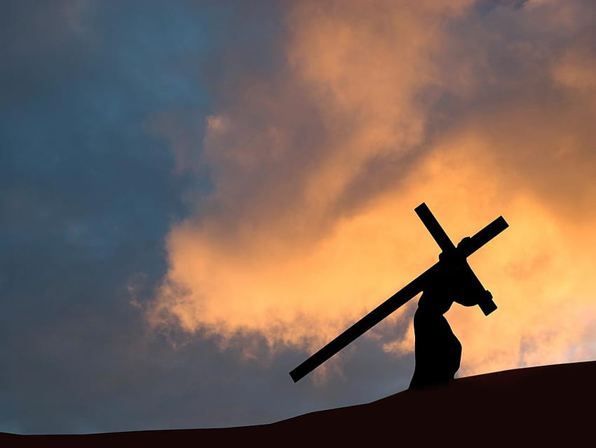 十字架を背負うイエス 高画質の壁紙