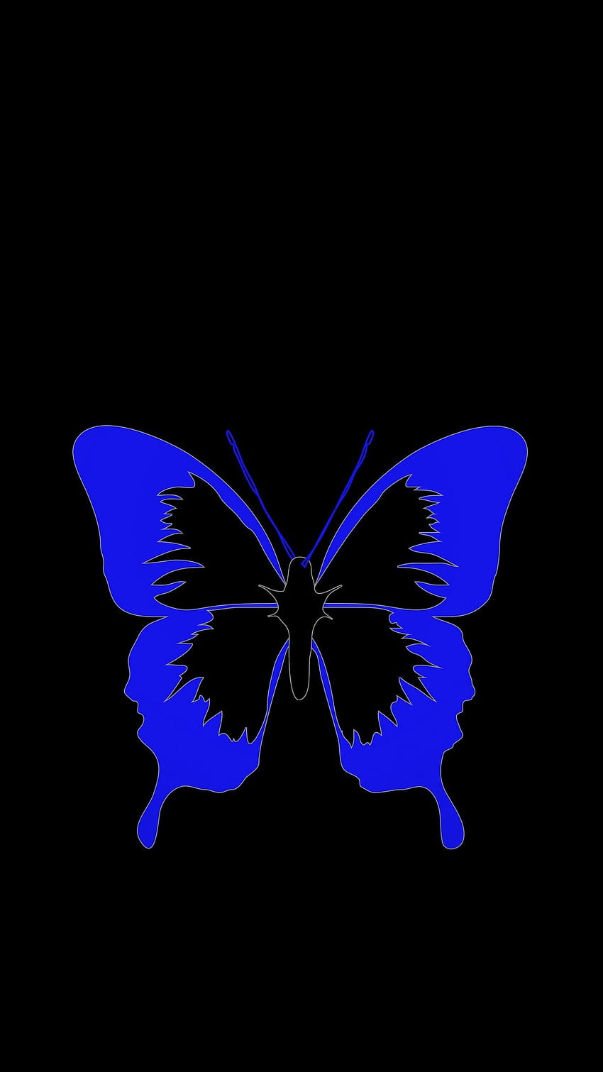 IPhone Blue Butterfly HD phone wallpaper | Pxfuel