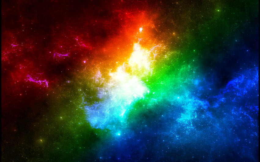 Galaxy For, Rainbow Planet HD wallpaper