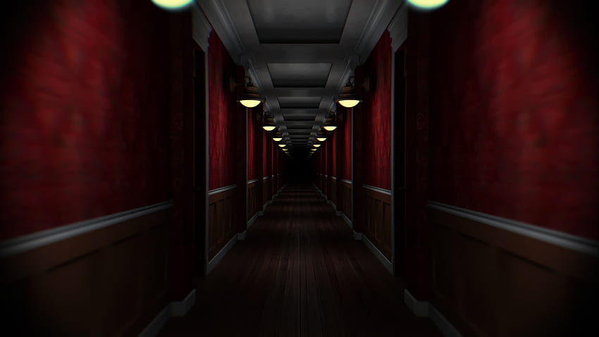 Страховит коридор 3D Loop Animation за Хелоуин тематичен фон 3542807 Stock Video at Vecteezy HD тапет