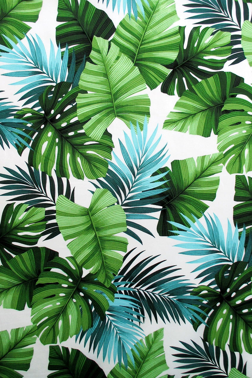 Fabric Leaves of Lihue Green Hawaiian Leaves on Off White. Etsy. Hawaiian leaf, Tropical , Leaf, Hawaiian Pattern HD phone wallpaper