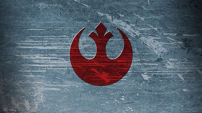 Ясен фон на логото на Rebel Alliance. Ясен, ясен фон и ядрен апокалипсис, бунтовническо лого на Star Wars HD тапет