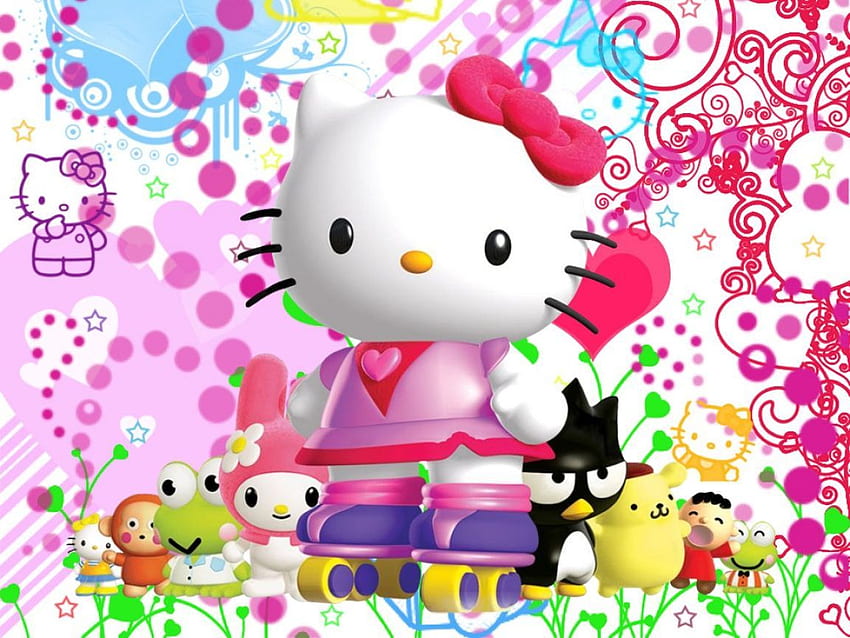 Hello Kitty Други фонове De Pantalla, Hello Kitty Birtay HD тапет