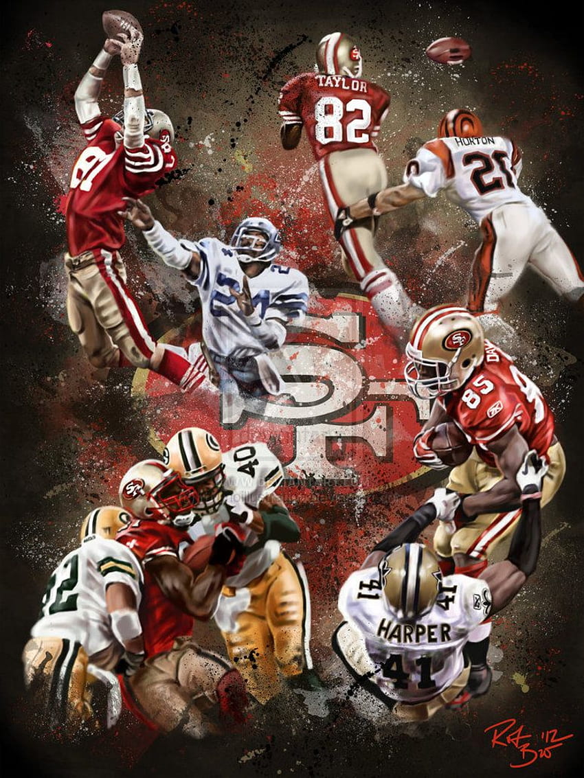 The Catches. by rbrunoillustration. San francisco 49ers football, San francisco 49ers nfl, 49ers , Terrell Owens HD phone wallpaper