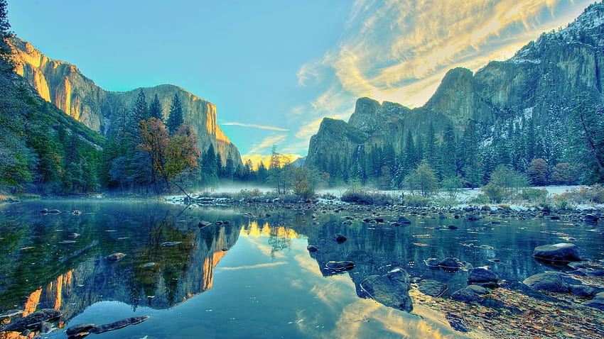 Uspokajający Park Narodowy Yosemite na PC i Mac Tapeta HD