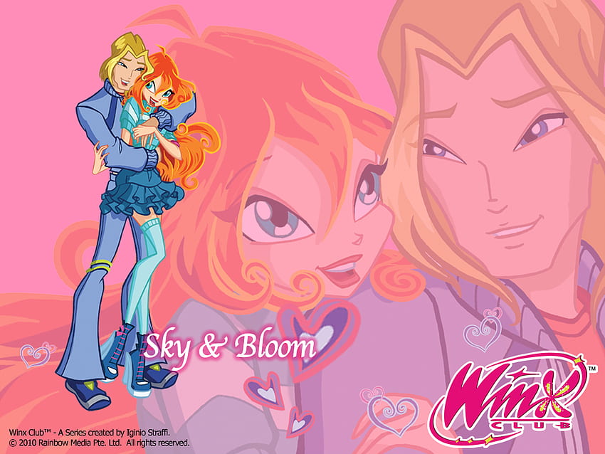 Bloom & Sky of Winx club, ciel, fleur, amour, saison 2 Fond d'écran HD
