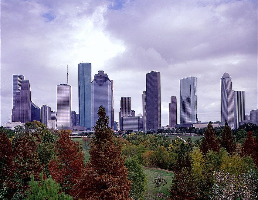 Houston Skyline, Downtown Houston Skyline HD wallpaper