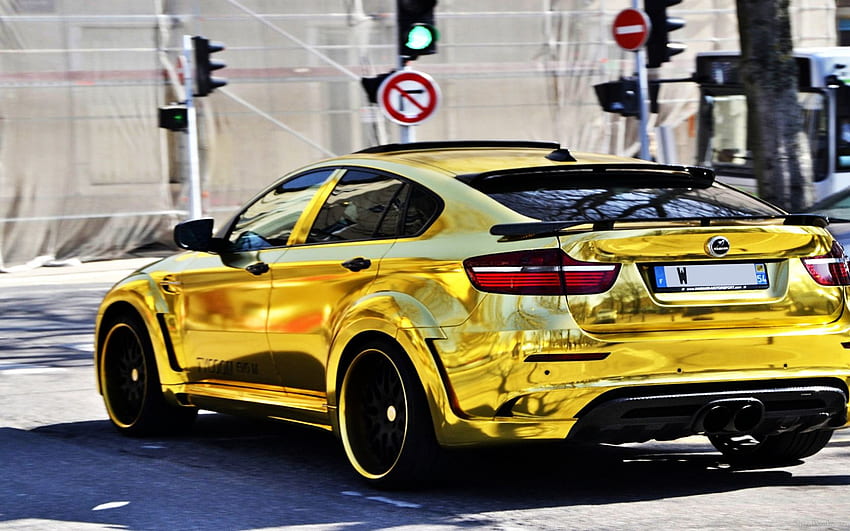Gold BMW X6M Custom Hamann Supreme Edition 1 Dream, Supreme Cars HD wallpaper