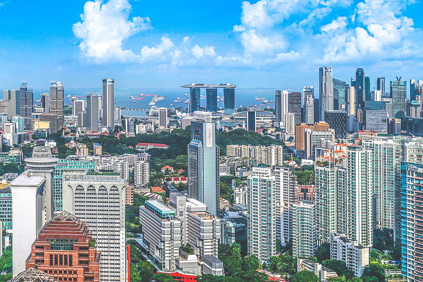 Градове, Архитектура, Небостъргачи, Сингапур HD тапет