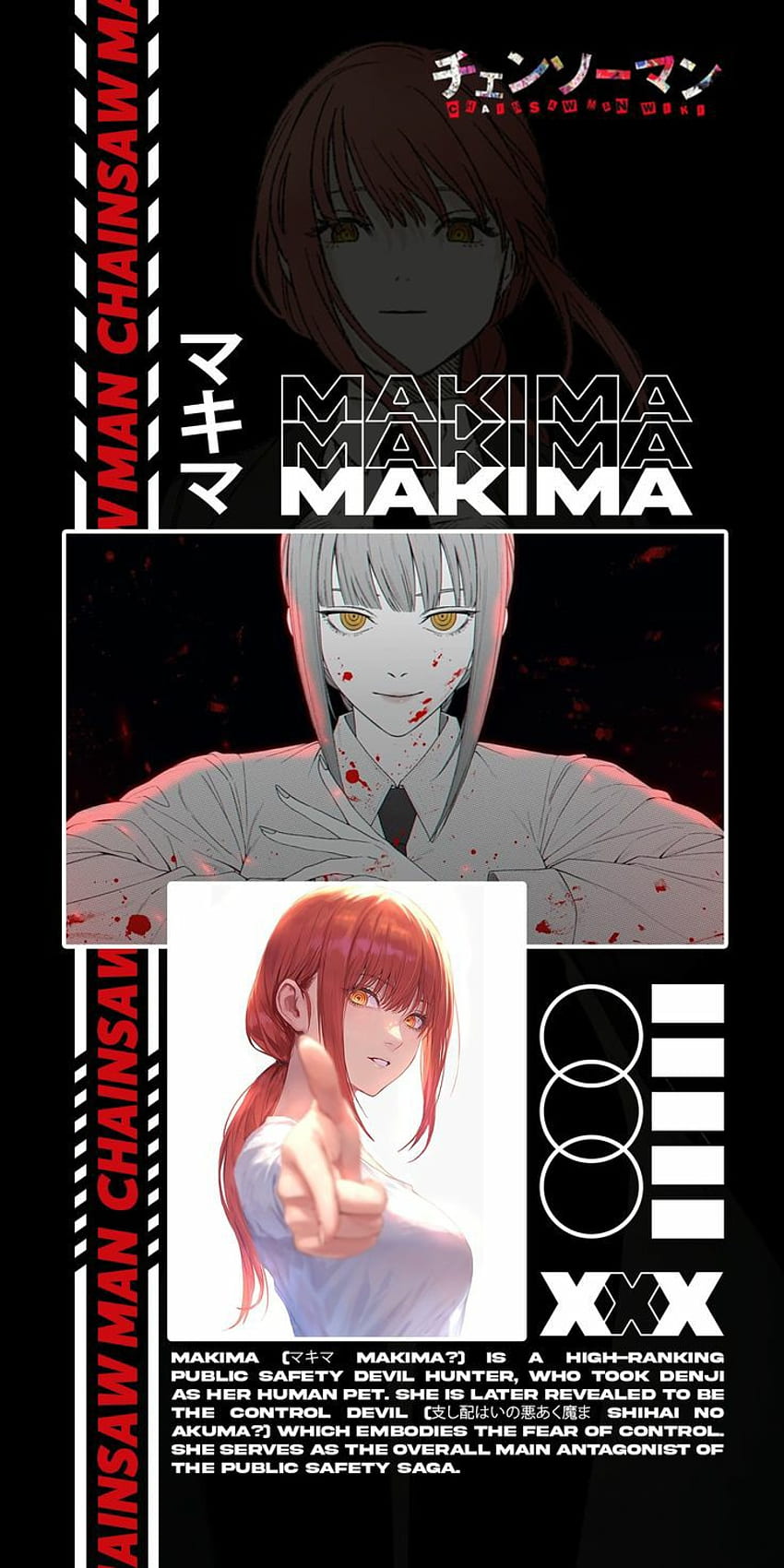 Makima, tronçonneuse, anime Fond d'écran de téléphone HD
