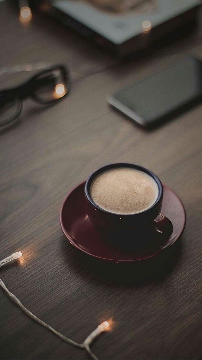 Чаша кафе през 2020 г. Графика на кафе на зърна, Кафе, Естетично кафе, Бариста HD тапет за телефон